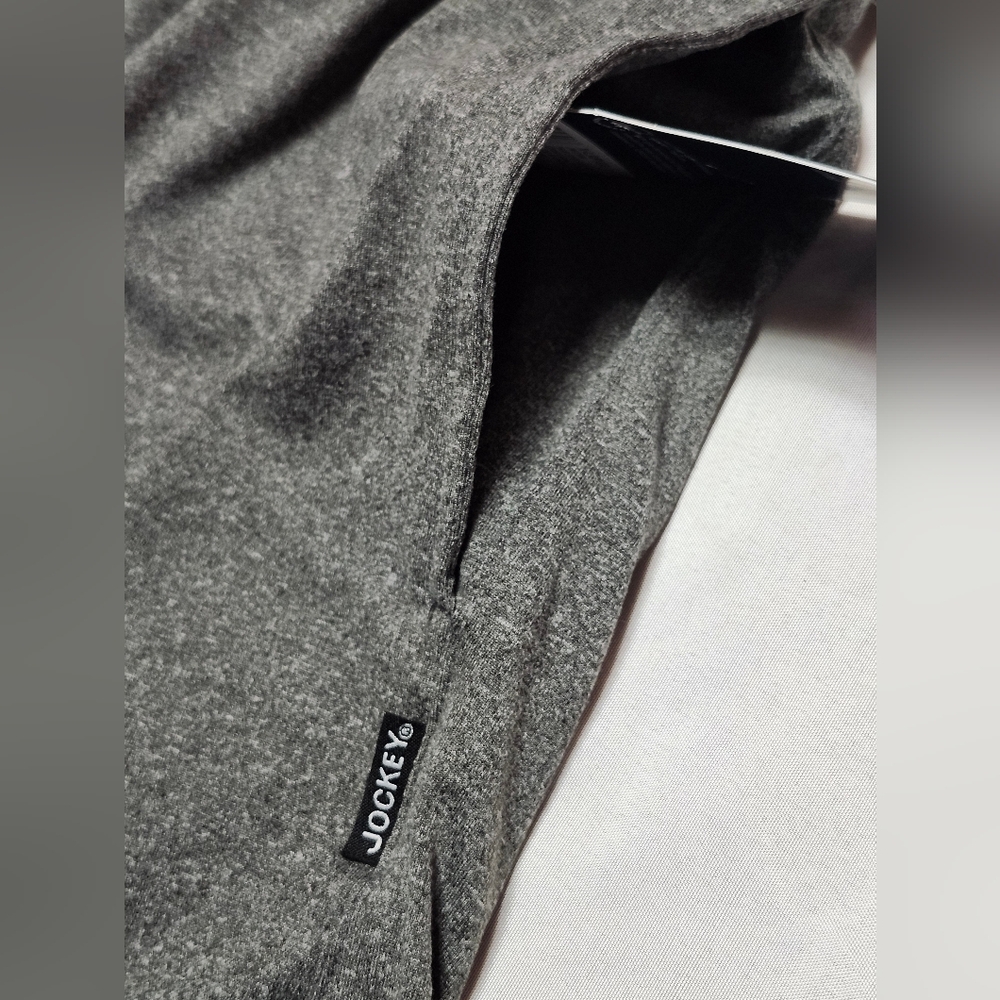 Jockey Sport 8" Athleisure Shorts 4-Way Stretch In Heather Grey Men's Size XL - Picture 4 of 10